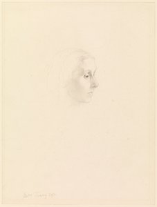 Estudio para el retrato de Emily Tennyson de George Frederick Watts