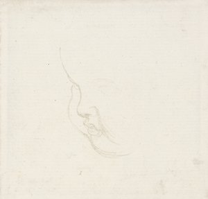 Estudio para la cabeza de un niño, c.1860 (grafito)