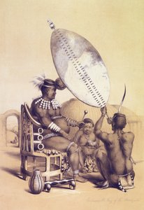 Umpanda el rey de los Amazulu, 1849 de George French Angas
