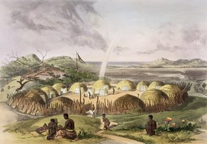 Kraal zulú cerca de Umlazi, Natal, placa 27 de 