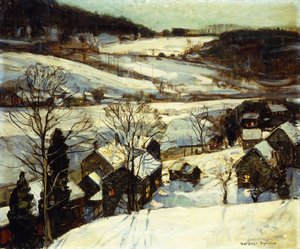 Crepúsculo Invernal de George Gardner Symons