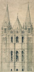 Elevación, c.1860 de George Gilbert Scott