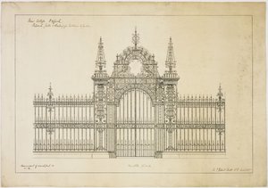 New College Oxford: Puertas y Rejas Propuestas para la Entrada al Jardín