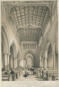 Stafford - Interior de la Iglesia de Santa María de George Gilbert Scott