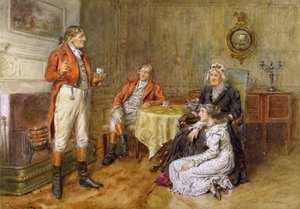 Un Cazador Recitando un Cuento de George Goodwin Kilburne