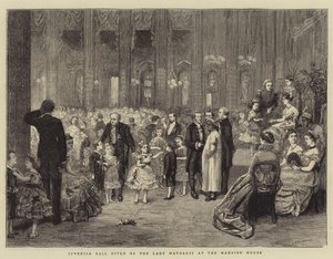 Baile juvenil dado por la Lady Mayoress en la Mansion House de George Goodwin Kilburne