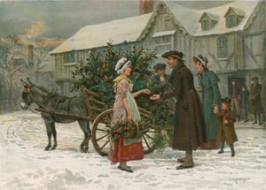 El carro de acebo de George Goodwin Kilburne