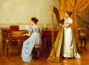 La sala de música de George Goodwin Kilburne