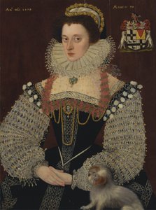 Frances, Lady Brydges (hacia 1553-1623) de George Gower