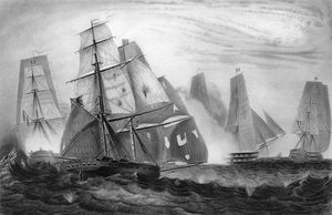Comportamiento intrépido del Capitán Charles Napier, 15 de abril de 1809 c. 1857