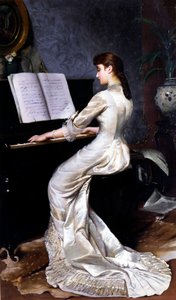 Canción sin palabras, pianista, 1880