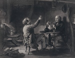 Ilustración para Auld Lang Syne de Robert Burns