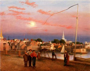 Newport, fin del día, 1851 de George Harvey