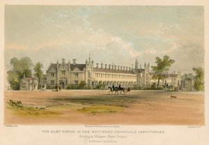 Las Casas de Beneficencia de la Institución Caritativa de los Carniceros, erigidas en Walham Green, Fulham, Londres