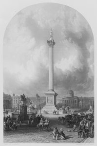 La columna de Nelson, Trafalgar Square, William Railton, arquitecto