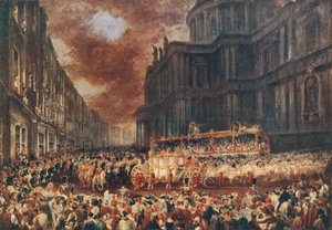 Primera visita de estado de la Reina Victoria a la Ciudad de Londres, 1837 de George Hayter