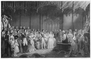 El matrimonio de la Reina Victoria y el Príncipe Alberto de George Hayter