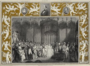 El Matrimonio de la Reina Victoria y el Príncipe Alberto de Sajonia-Coburgo y Gotha en el Palacio de St James, 10 de febrero de 1840