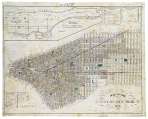 Mapa de la Ciudad de Nueva York, 1850