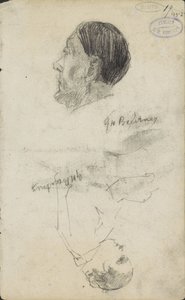 Estudios de dos figuras de George Hendrik Breitner (signed by artist)