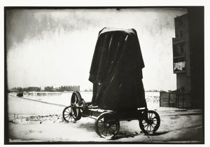 Molino de cemento en un paisaje invernal en Overtoom en Amsterdam de George Hendrik Breitner