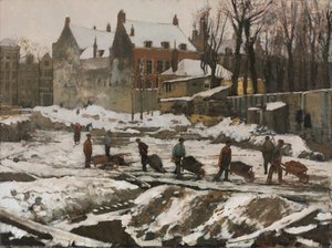 Construction Site in Amsterdam de George Hendrik Breitner