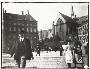 Vista de la Plaza Dam en Amsterdam de George Hendrik Breitner