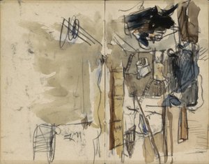 Vista de la calle Kalverstraat en Ámsterdam, cerca de los grandes almacenes Gerzon de George Hendrik Breitner