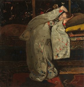 Chica con kimono blanco de George Hendrik Breitner