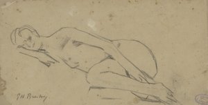 Mujer desnuda recostada