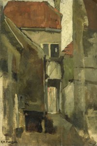 Calle del barrio de Rijswijk, cerca de La Haya de George Hendrik Breitner