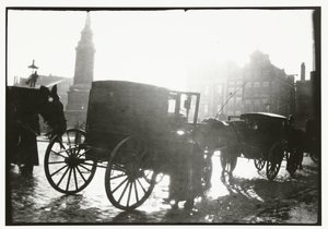 Carruajes en la Plaza Dam de Amsterdam de George Hendrik Breitner