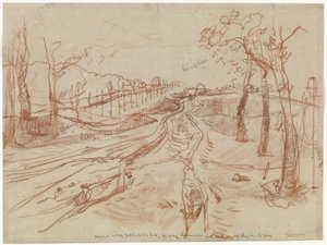 Croquis de un camino rural de George Hendrik Breitner