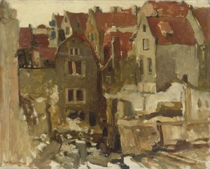 La demolición del Gran Bazar de la Bourse en el Nieuwendijk, Ámsterdam de George Hendrik Breitner