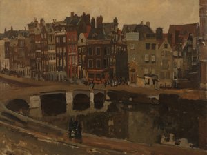 El Rokin, Ámsterdam de George Hendrik Breitner