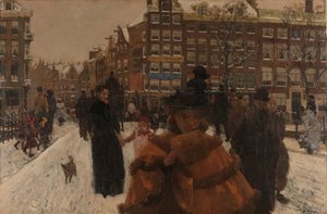 El puente Singel en la Paleisstraat de Ámsterdam
El puente sobre el Singel en la Paleisstraat, Ámsterdam de George Hendrik Breitner