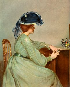 El velo azul, 1904 de George Henry