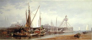 Puerto pesquero holandés de George Henry Andrews