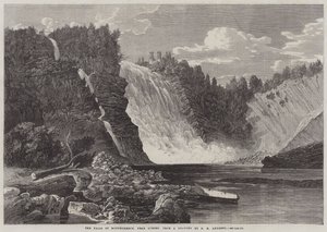 Las cataratas de Montmorency, cerca de Quebec de George Henry Andrews