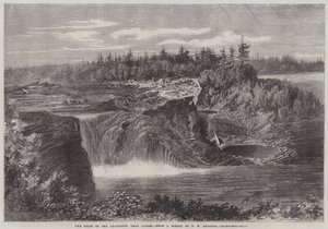 Las Cataratas de Chaudiere, cerca de Quebec de George Henry Andrews