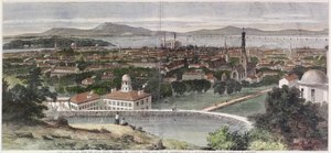 Vistas de la ciudad de Montreal, Canadá Este