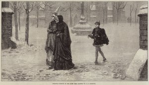 Mañana de Navidad en tiempos antiguos