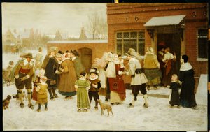 Día de Año Nuevo, Nueva Ámsterdam de George Henry Boughton