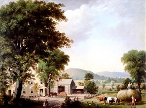 Haciendo Heno en Jones Inn, 1854 de George Henry Durrie