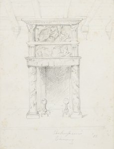 La chimenea de Shakespeare, 1866 de George Henry Hall
