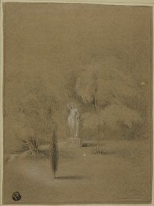 Estatua en el césped en Epsom