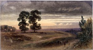 Vista general de Hampstead, Londres de George Henry Hine
