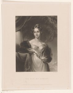 Portret de Maria Anne Ashley El Honorable Sra. Ashley (título sobre el objeto)