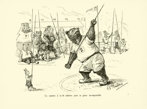 El número 2 era admirado por su incomparable gracia (litografía) de George Henry Thompson