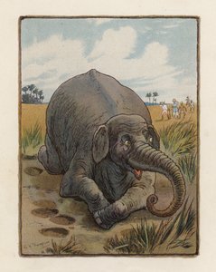 El elefante (litografía en color) de George Henry Thompson